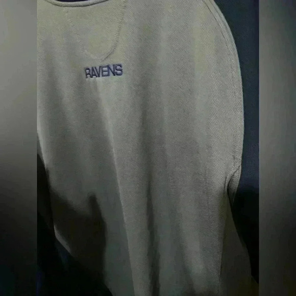 Adidas Ravens XL pullover sweatshirt gray/ navy - Picture 12 of 12